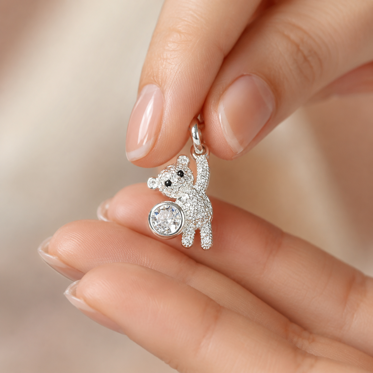 Dije Osito de Plata 925 con Cubic – Mimos