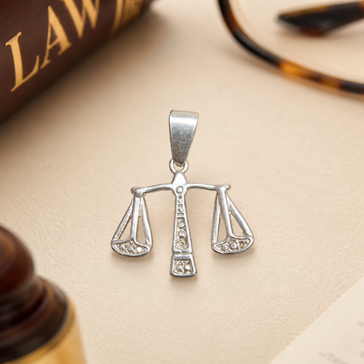 Dije Balanza de la Justicia de Plata 925 – Justitia